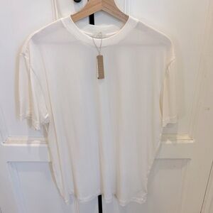 Skims boyfriend t-shirt new with tags white medium